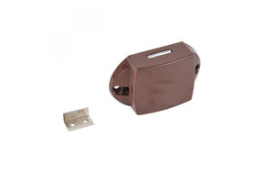 Drukknopslot Spanjolet Eenzijdig Bedienbaar Bruin