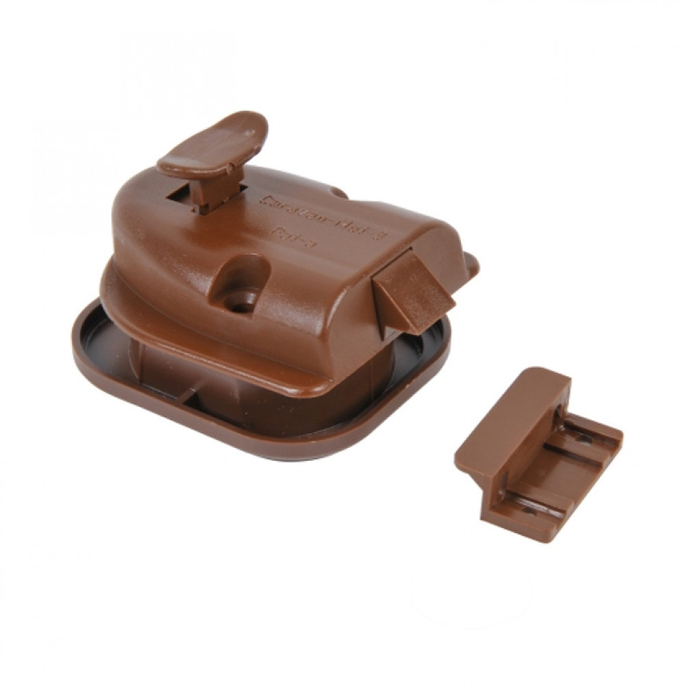 Toiletdeurslot Rond Inbouw Bruin Toiletdeurslot Rond Inbouw Bruin