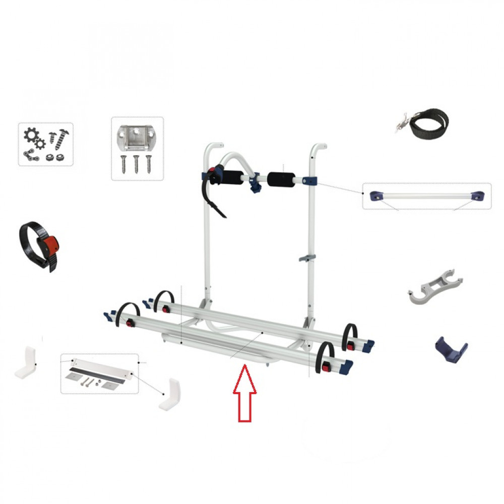 Fiamma Bike Rail support kit Caravan Hobby Fiamma Bike Rail support kit Caravan Hobby
