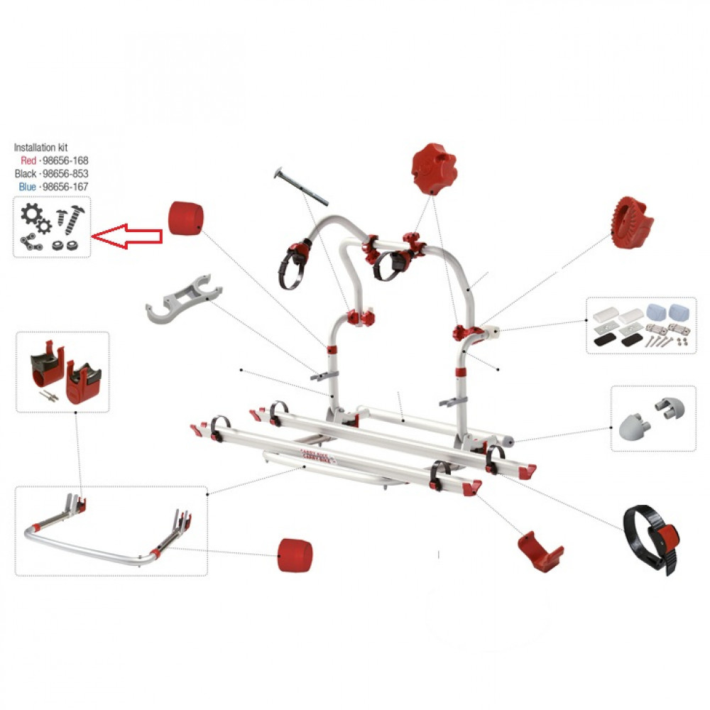 Fiamma Installatie kit Carry-Bike Pro C 98656-168