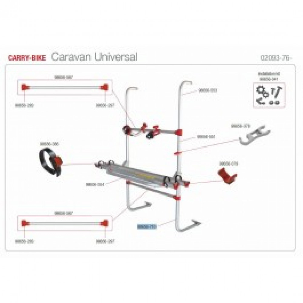 Fiamma Lower structure CB Caravan Universal 98656-710 Fiamma Lower structure CB Caravan Universal 98656-710