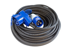 Vechline Verloopkabel 3x1.5mm² CEE-Winkelkoppeling 25m