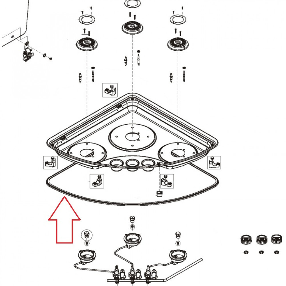 Dometic PICE08 Profielafdichting Zwart