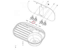 Dometic VA8000 Dekselkap Scharnier (2st)