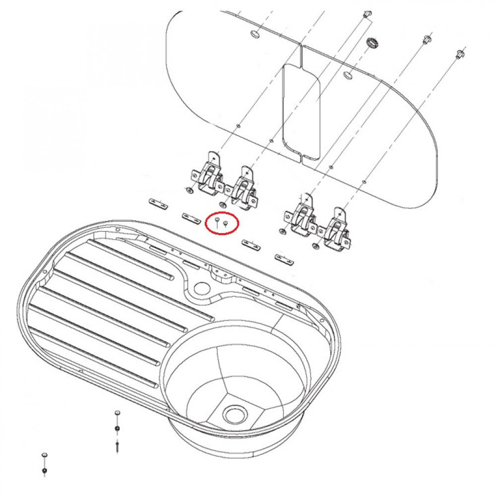Dometic VA8000 Dekselkap Scharnier (2st)