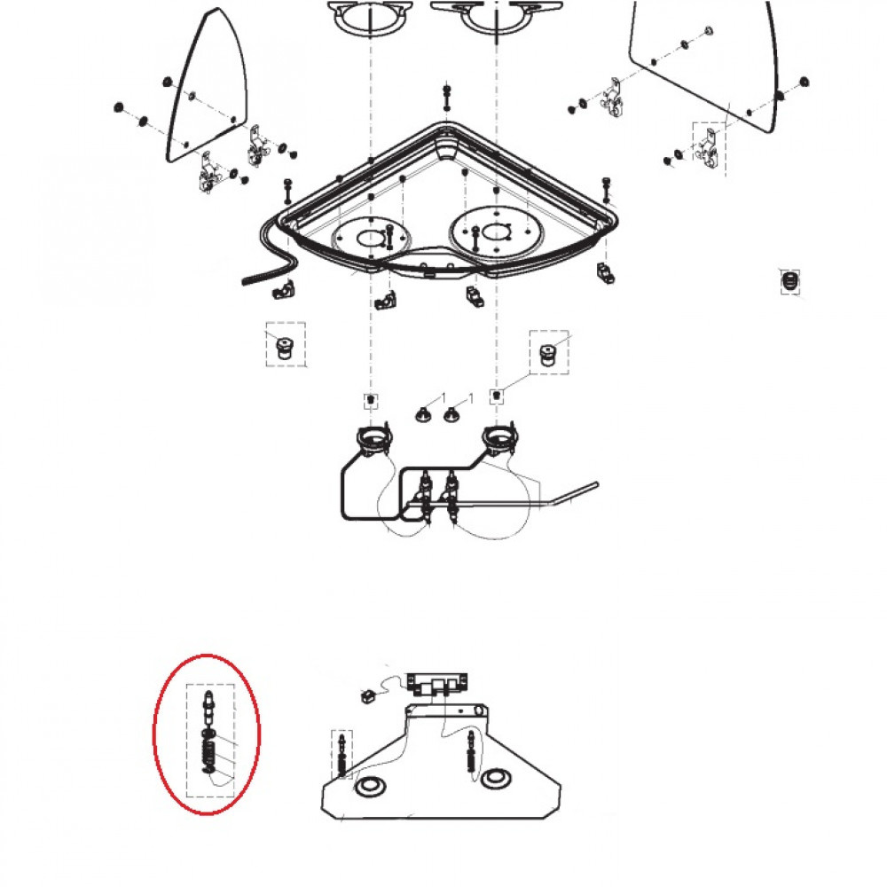 Dometic CE99 Ontstekingskaars met Kabel Dometic CE99 Ontstekingskaars met Kabel