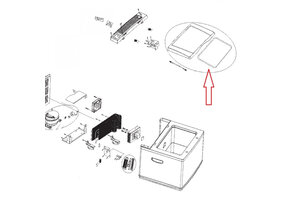 Dometic CK40D Afdichter Deksel