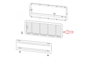 Dometic LS200 Luchtafvoerrooster Bodem Fiat Bianco