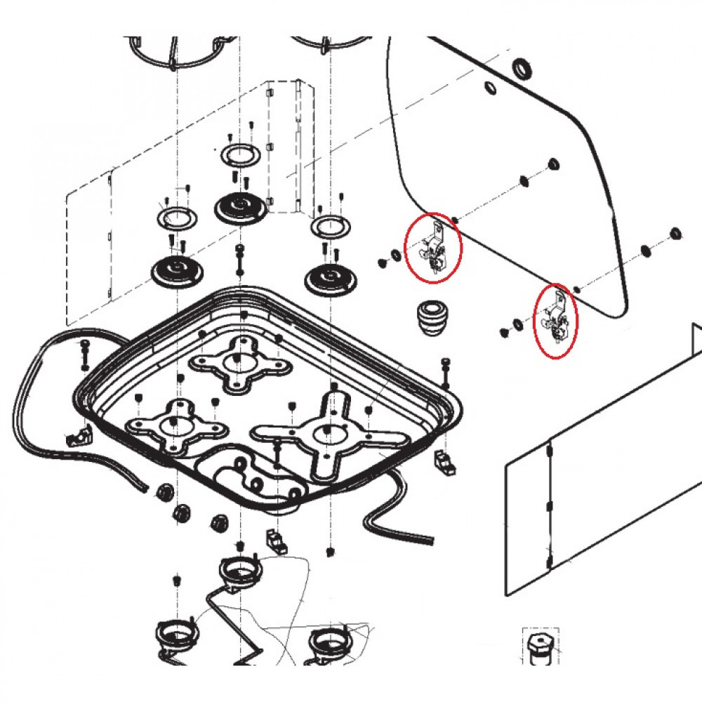 Dometic CE99-ZF460 Kit Scharnier Compleet (2pc) Dometic CE99-ZF460 Kit Scharnier Compleet (2pc)