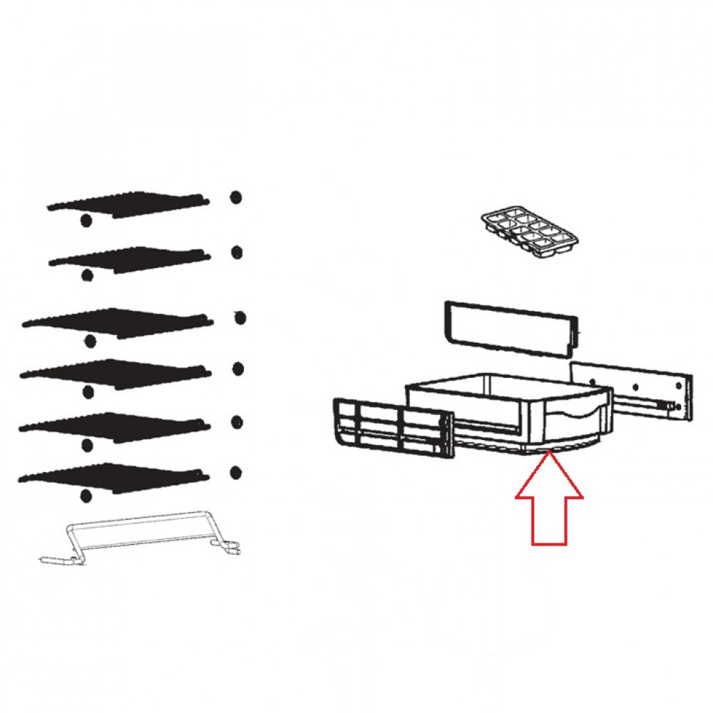 Dometic RML8230 Groentebak Dometic RML8230 Groentebak