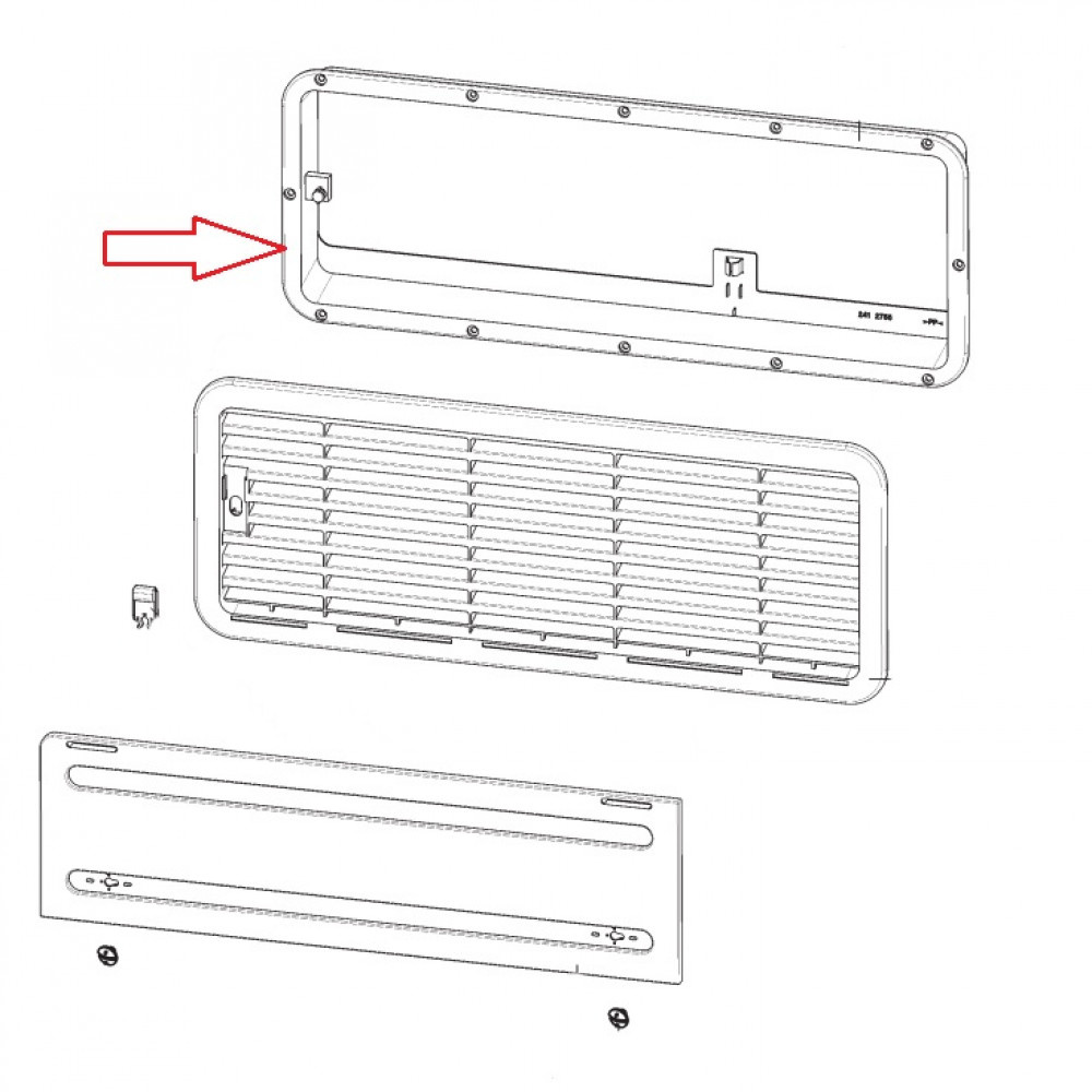 Dometic L200 Kader Bodem Wit Dometic L200 Kader Bodem Wit
