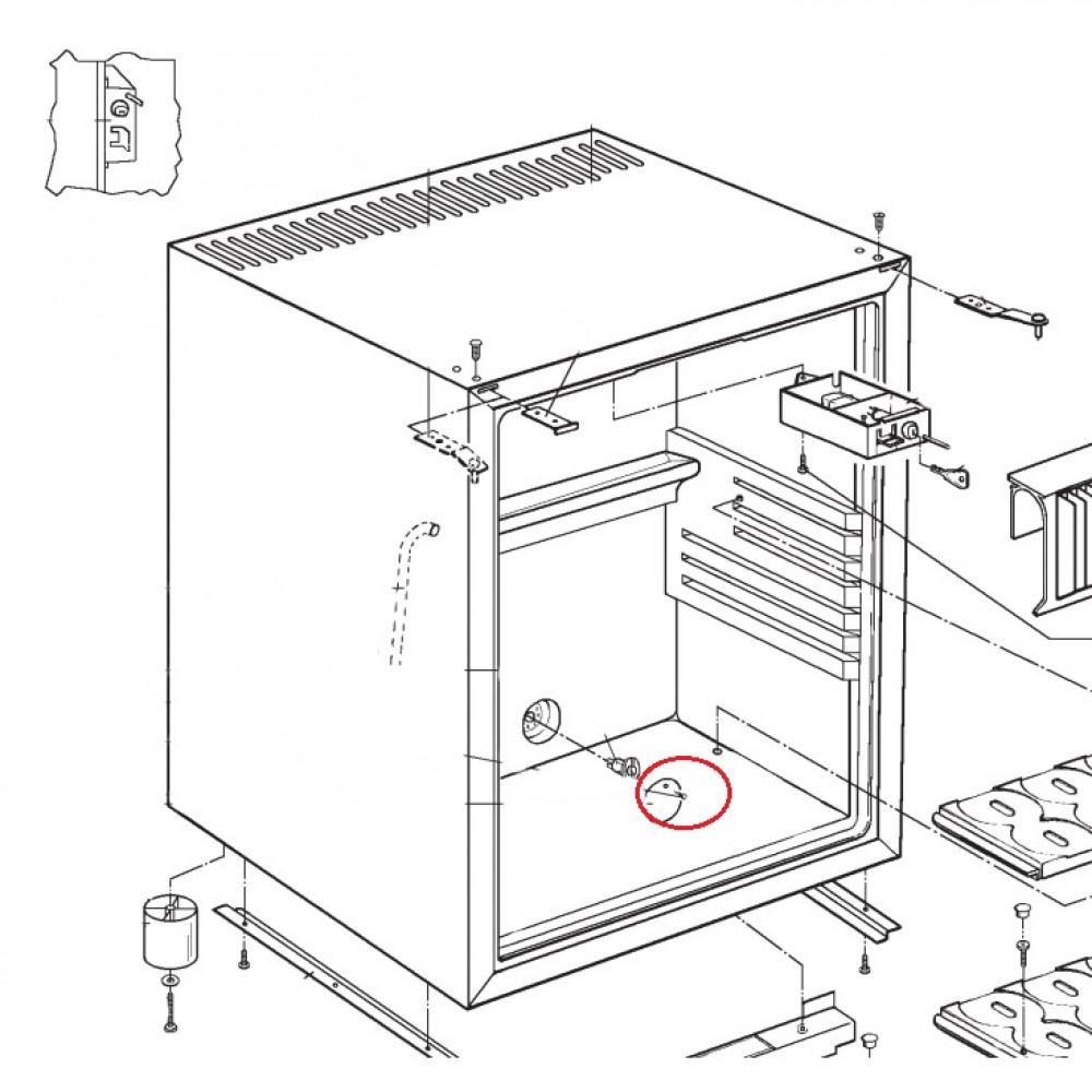 Dometic RH840AC Plug Plastic Zwart 3x9,5mm