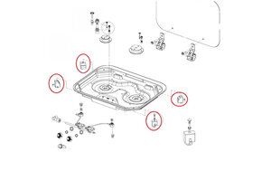 Dometic montageset kookplaat (4 st)