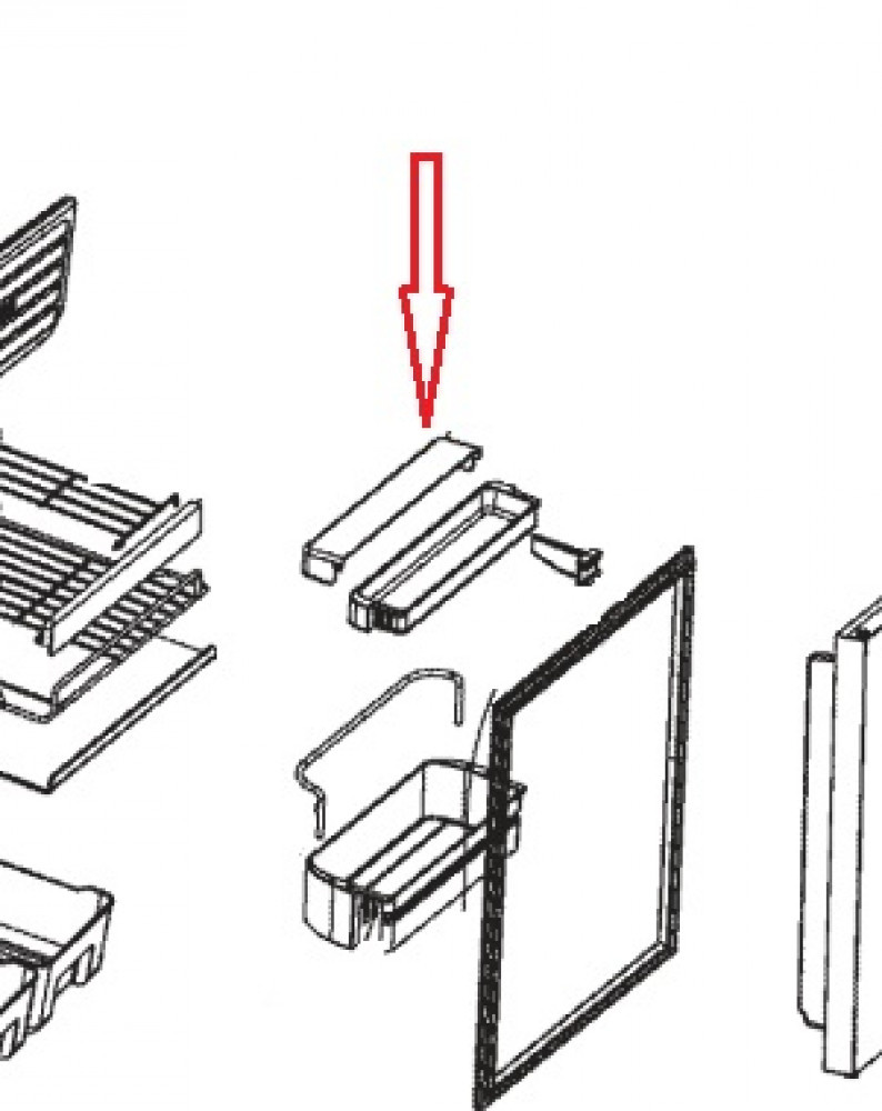 Dometic CR1140 Afdekking Deurcompartiment