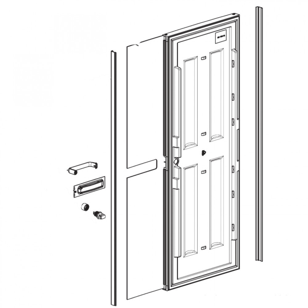 Dometic RML9430 Deur Compleet 464x1223