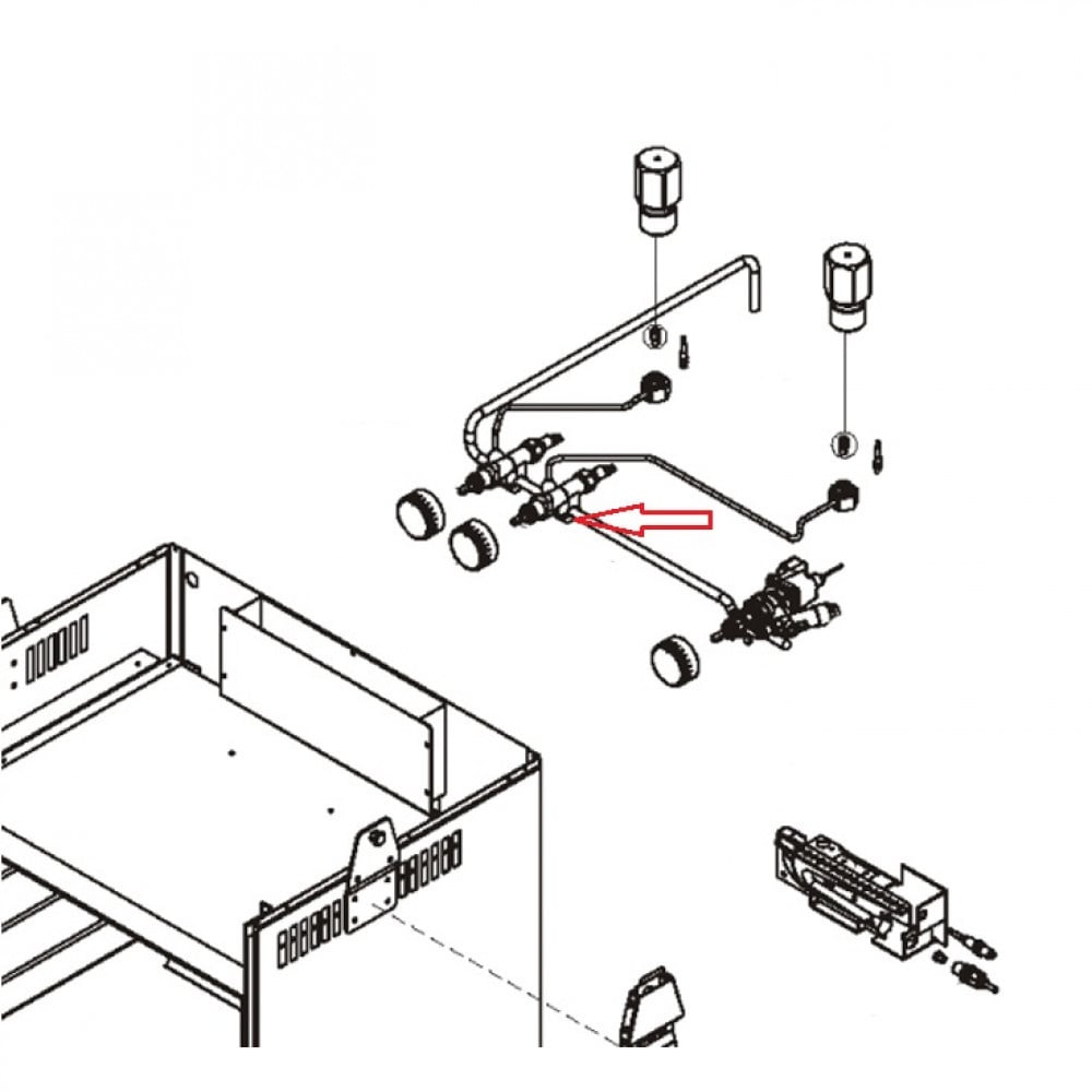 Dometic CU345 Gasventiel Combi Oven/ Fornuis