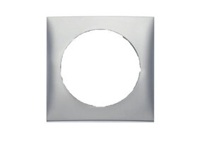 Berker Afdekraam Flow 1-Vaks Chroom Mat