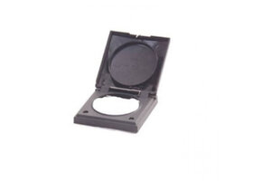 Berker Afdekraam Flow/Pure 1-Vaks met Klep Antraciet Mat