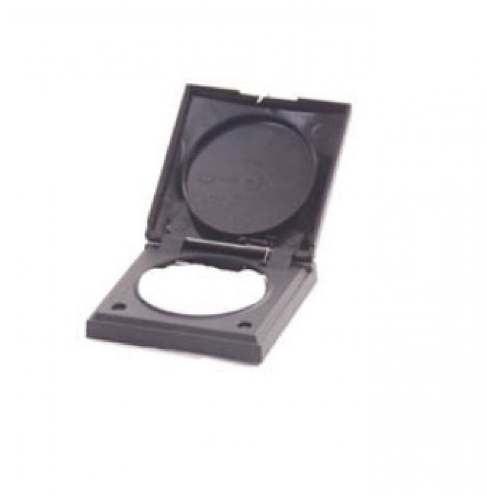 Berker Afdekraam Flow/Pure 1-Vaks met Klep Antraciet Mat Berker Afdekraam Flow/Pure 1-Vaks met Klep Antraciet Mat