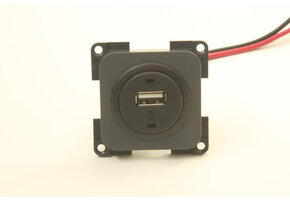 Presto Contactdoos 1x USB Lader 12V Inbouw S-10.000 Grijs