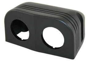 Power Line Afdekraam 2-Vaks Opbouw Zwart