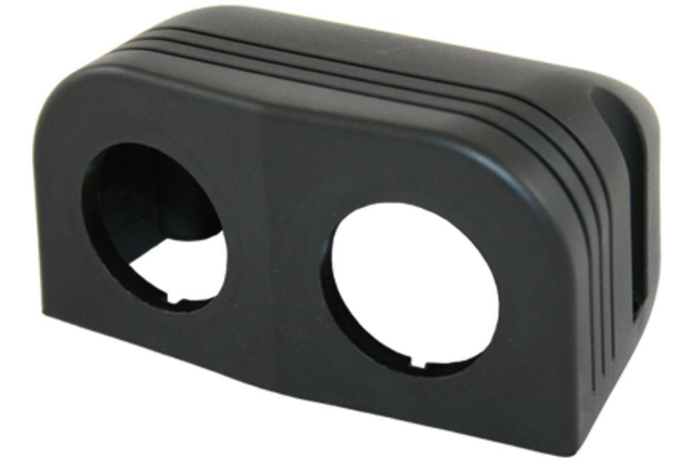 Power Line Afdekraam 2-Vaks Opbouw Zwart Power Line Afdekraam 2-Vaks Opbouw Zwart