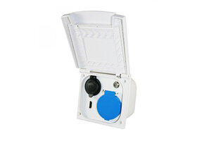 Inbouwstekkerdoos 230V/12V/HDMI/Sat Wit