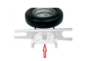 AL-KO Reservewielhouder EH1 Bevestingsplaat