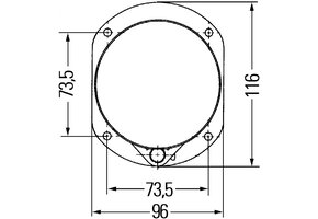 Hella Frame Universeel voor 1172016
