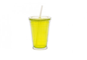 Gimex Drinkbeker met Rietje Lime