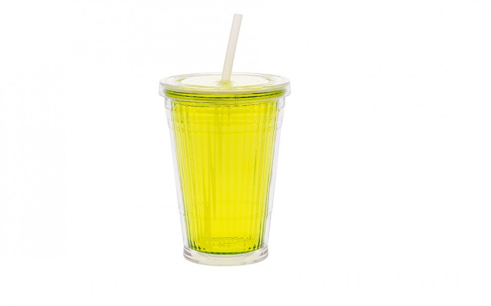 Gimex Drinkbeker met Rietje Lime