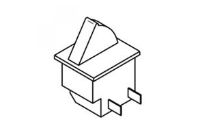 Alarm switch for single step and slide out