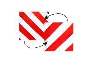 Gevarenplaat Aluminium Dubbelzijdig Italië/Spanje