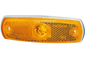 Hella Zijmarkering met Reflector Rechthoekig Inbouw Oranje