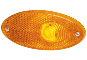Hella Zijmarkering met Reflector Ovaal Inbouw Oranje