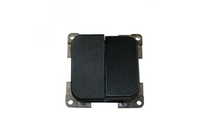 Presto Wipschakelaar Dubbel Inbouw Zwart S-10.000