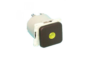 Presto Wipschakelaar met Lampje Inbouw Bruin S-10.000