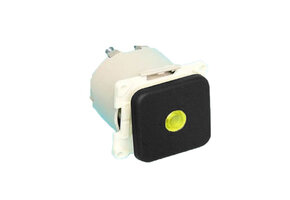 Presto Wipschakelaar met Lampje Inbouw Zwart S-10.000