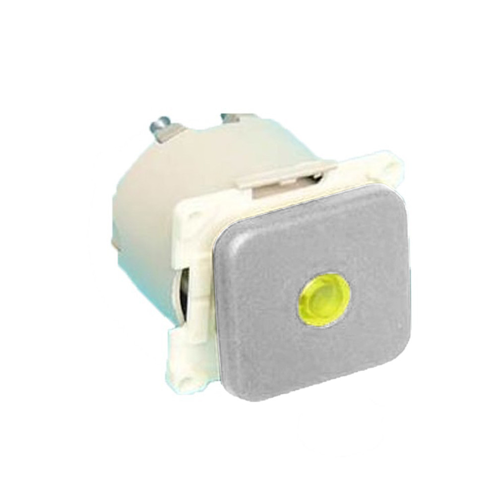 Presto Wipschakelaar met Lampje Inbouw Grijs S-10.000 Presto Wipschakelaar met Lampje Inbouw Grijs S-10.000