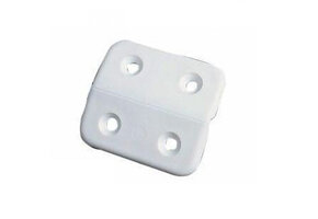 Scharnier Wit kunststof à 4 st.