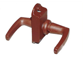 Toiletdeurslot met Kruk Bruin