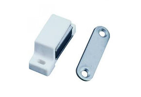 Magneetsnapper Kunststof Wit 46x15 4kg 2st.