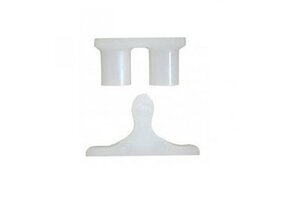 Polysnapper kunststof Wit à 2 stuks