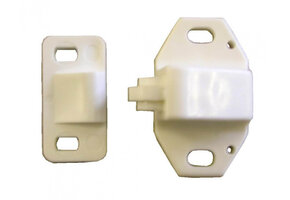 Rolsnapper kunststof Wit à 2 stuks