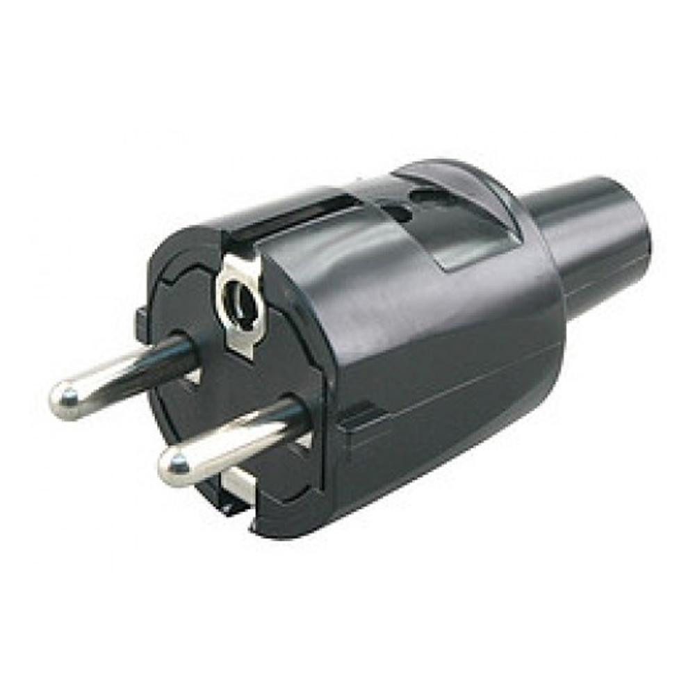 Franse stekker randaarde rubber uitvoering Franse stekker randaarde rubber uitvoering