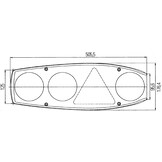 Hella Achterlicht Caraluna II Rem/ Knipper/ Mist/ Driehoek Reflector Links
