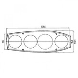 Hella Achterlicht Caraluna II Reflector/ Rem/ Knipper/ Achteruit/ Zijmarkering Camper Rechts Hella Achterlicht Caraluna II Reflector/ Rem/ Knipper/ Achteruit/ Zijmarkering Camper Rechts