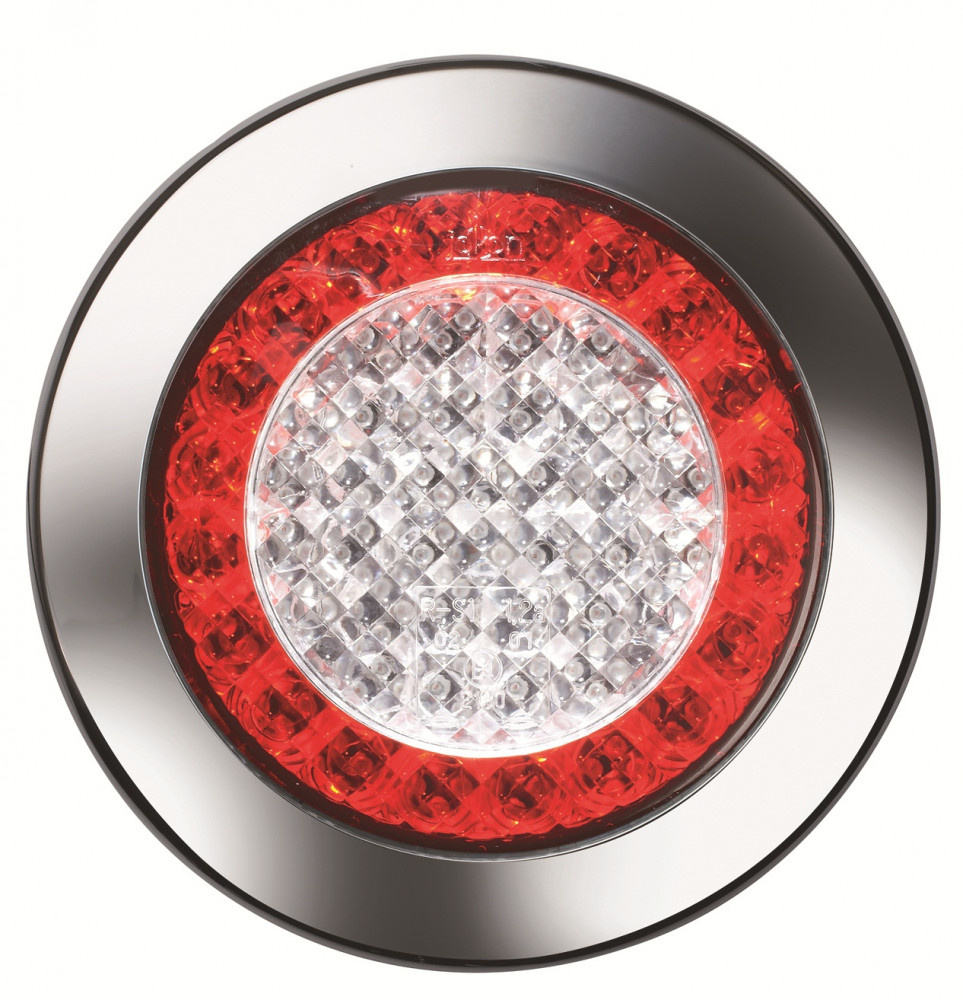 Jokon Knipper/ Rem/ Achterlicht LED 735 Rond Wit/Rood