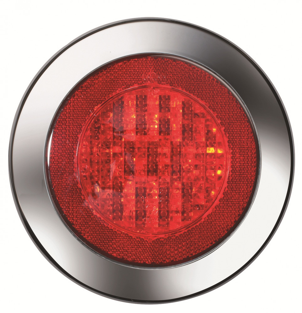 Jokon Mistlicht LED 735 met Reflector Rond Rood Jokon Mistlicht LED 735 met Reflector Rond Rood