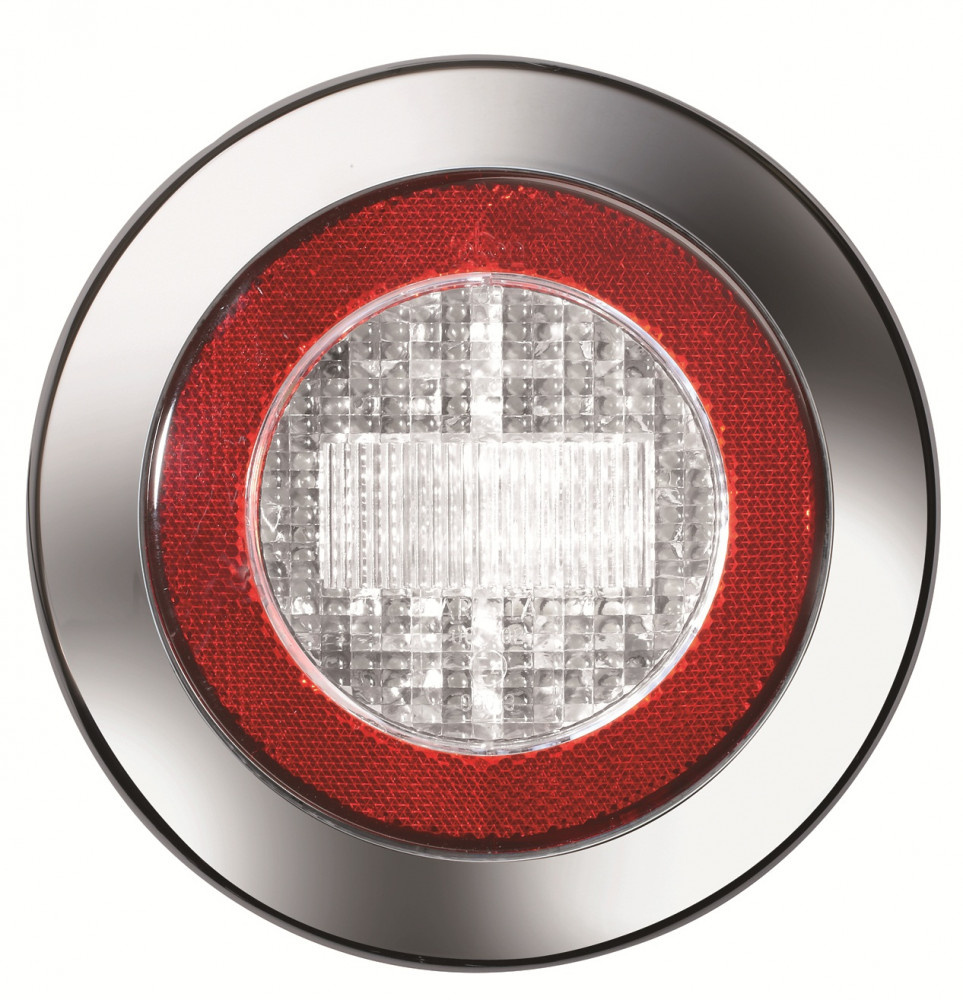 Jokon Achteruitrijlicht LED 735 met Reflector Rond Wit/Rood Jokon Achteruitrijlicht LED 735 met Reflector Rond Wit/Rood